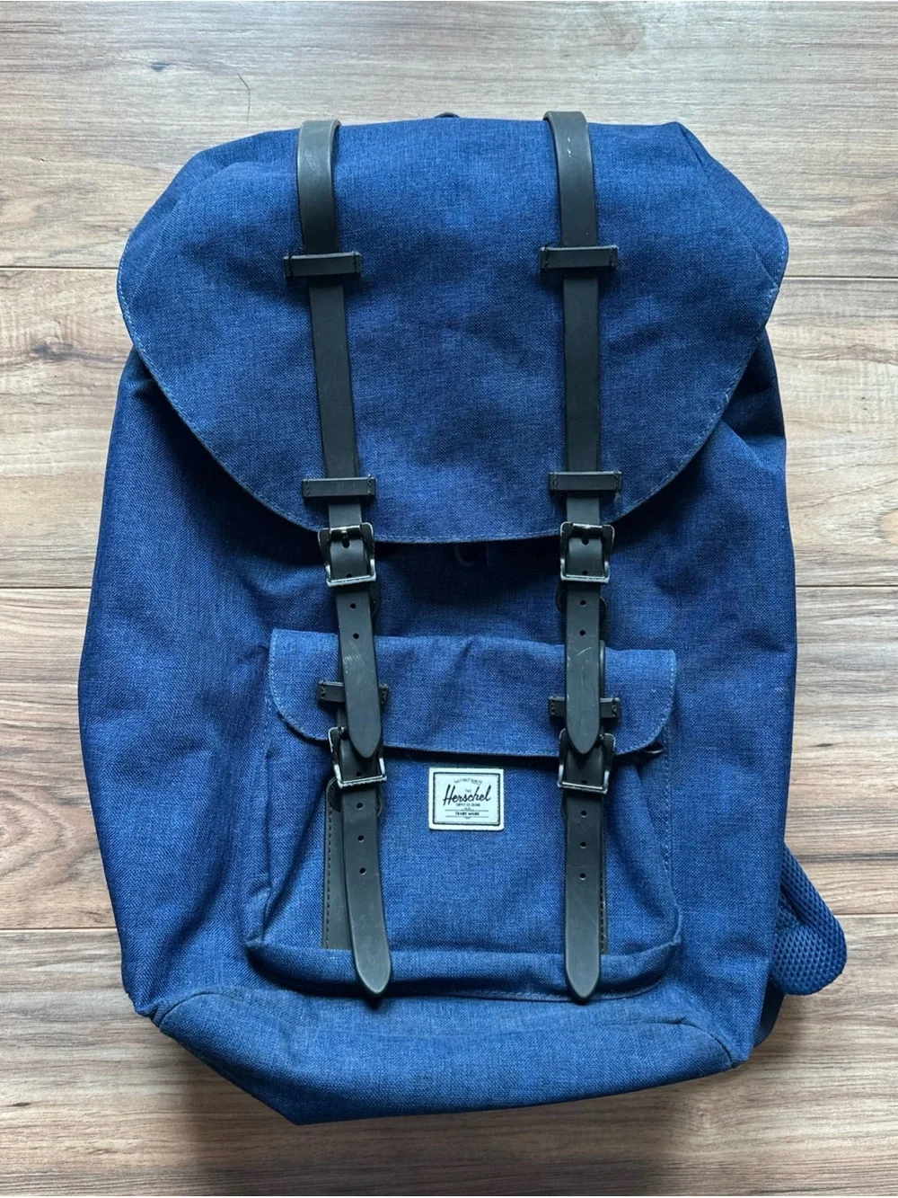 Herschel Supply Co. Little America backpack Laptop Padded Blue With Black Straps